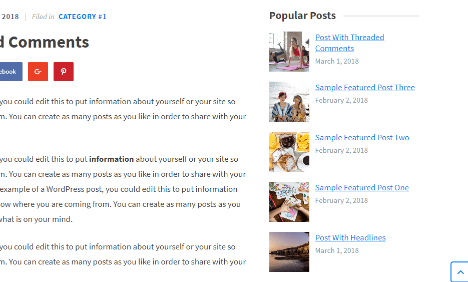 popular post widget in subscribe theme