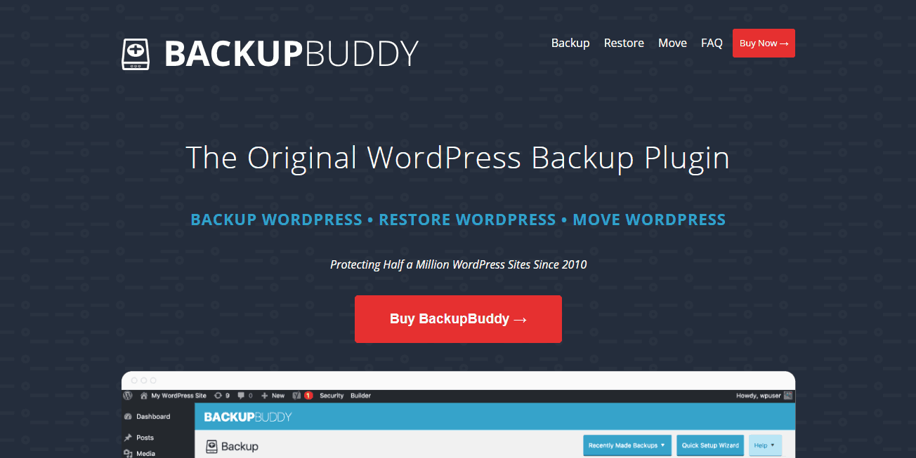 backupbuddy plugin in blueprint