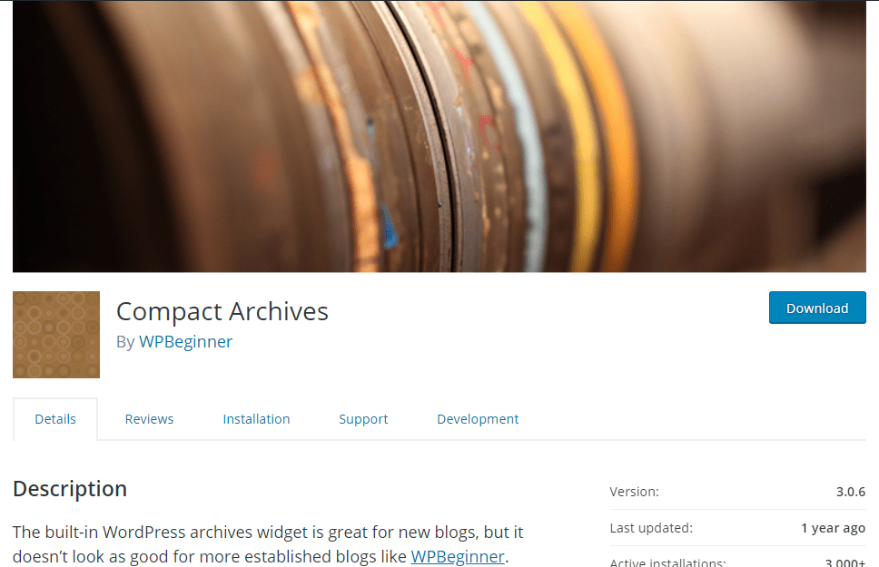 compact archives plugin blueprint