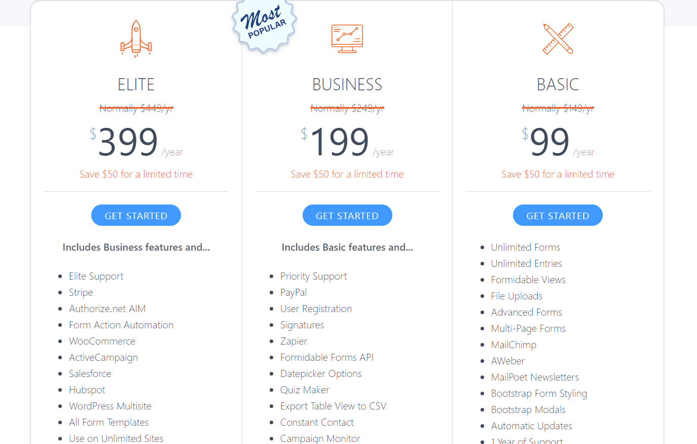 formidable forms pricing