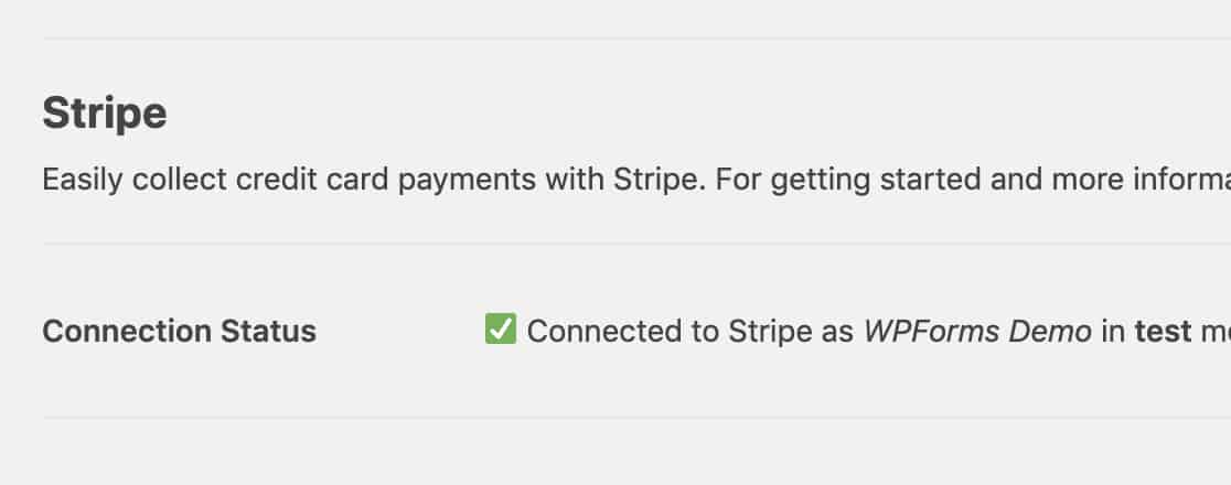 stripe connected