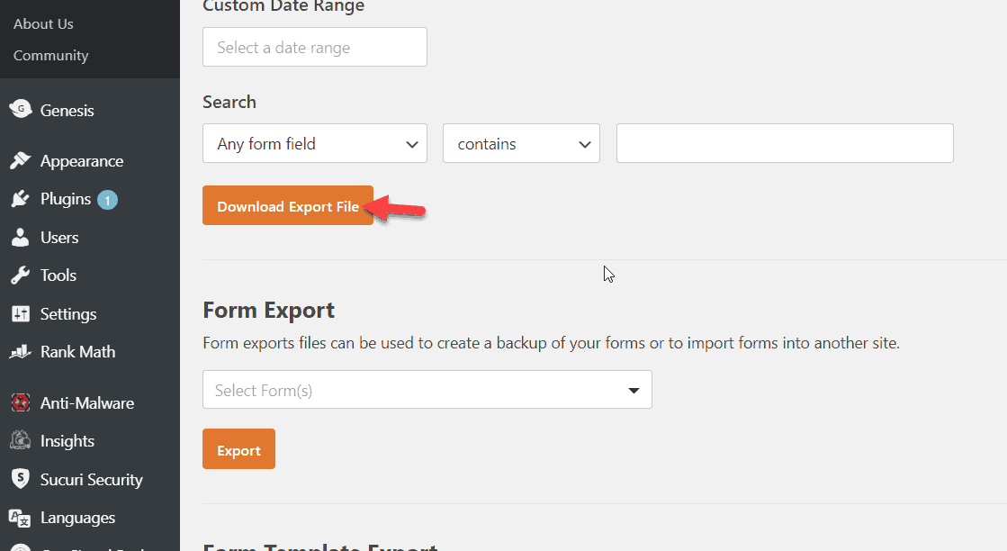 form export