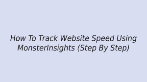 track website speed